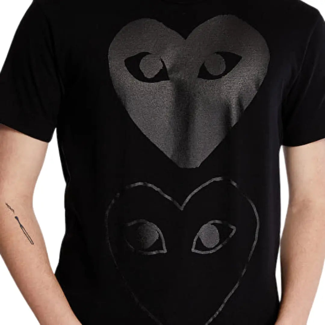 MENS T-SHIRT DOUBLE SOLID HEART (NOIR) Chemtov Chemtov-shop It was all a dream