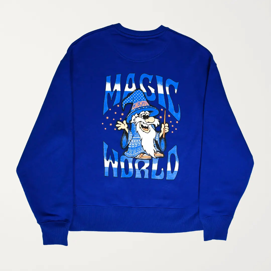 CREWNECK MAGIC WORLD ELECTRIC BLUE Chemtov Chemtov-shop achetez les meilleures sneakers & streetwear